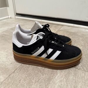 Adidas Gazelle Women's Black and White Sneakers